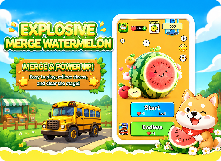 Hilarious Melon Merge game preview